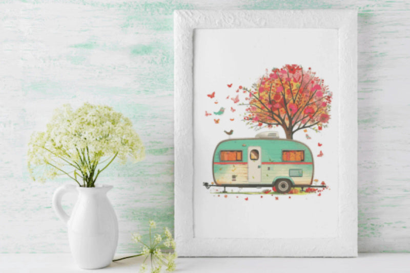 Vibrant Camper Clipart Bundles - CraftNest - Digital Crafting and Art