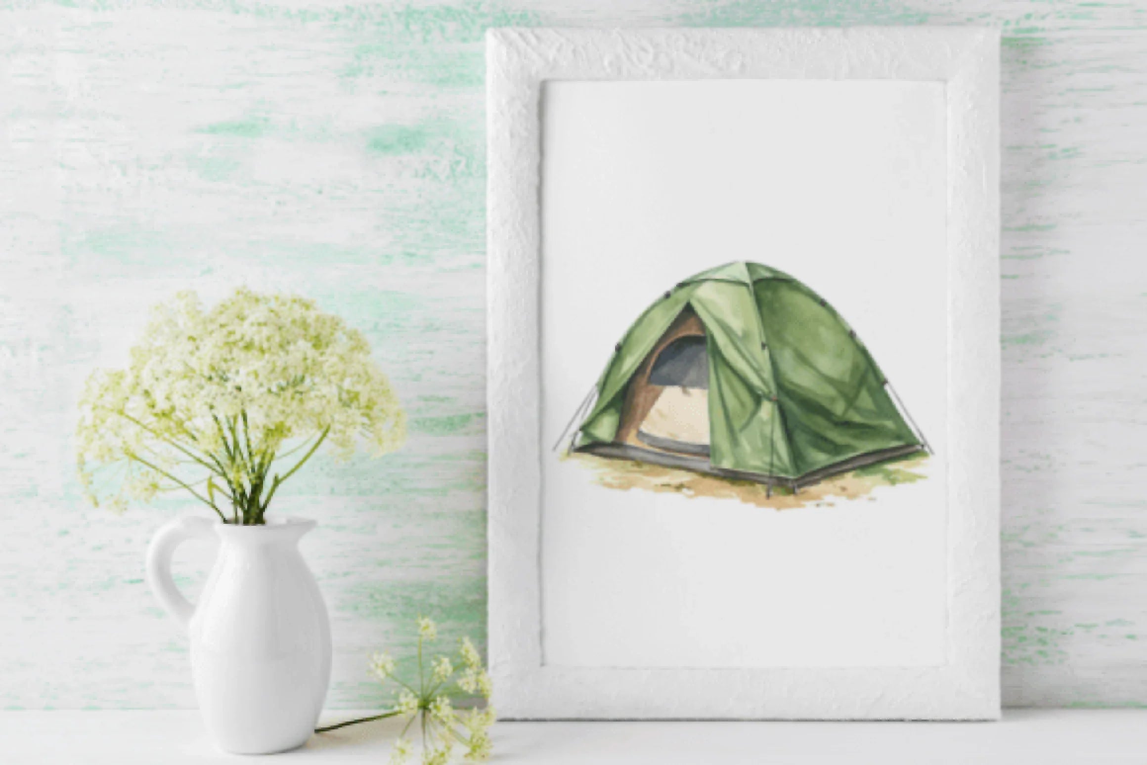 Camping Tent Clipart Bundle Illustration - CraftNest - Digital Crafting and Art