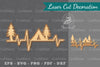Camping Heartbeat Laser Cut Decoration Clipart Bundle