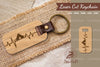 Camping Heartbeat Laser Cut Keychain Clipart Bundle
