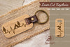 Camping Heartbeat Laser Cut Keychain Clipart Bundle