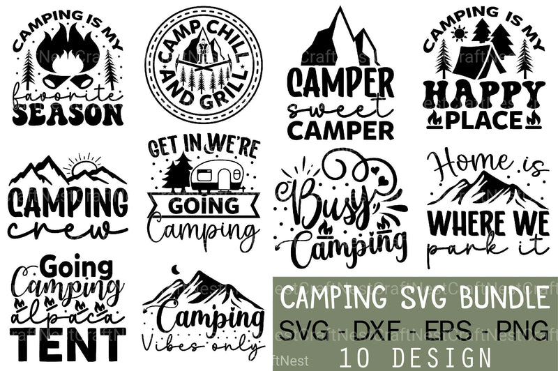 Camping Bundle 23 - CraftNest - Digital Crafting and Art