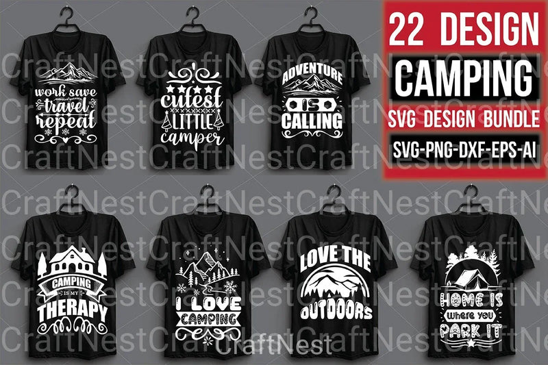 Camping File Bundle - CraftNest - Digital Crafting and Art