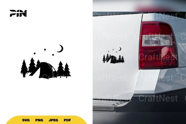 Camping Tent SVG - CraftNest - Digital Crafting and Art