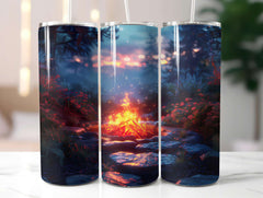 Camping Summer 3 Tumbler Wrap - CraftNest - Digital Crafting and Art