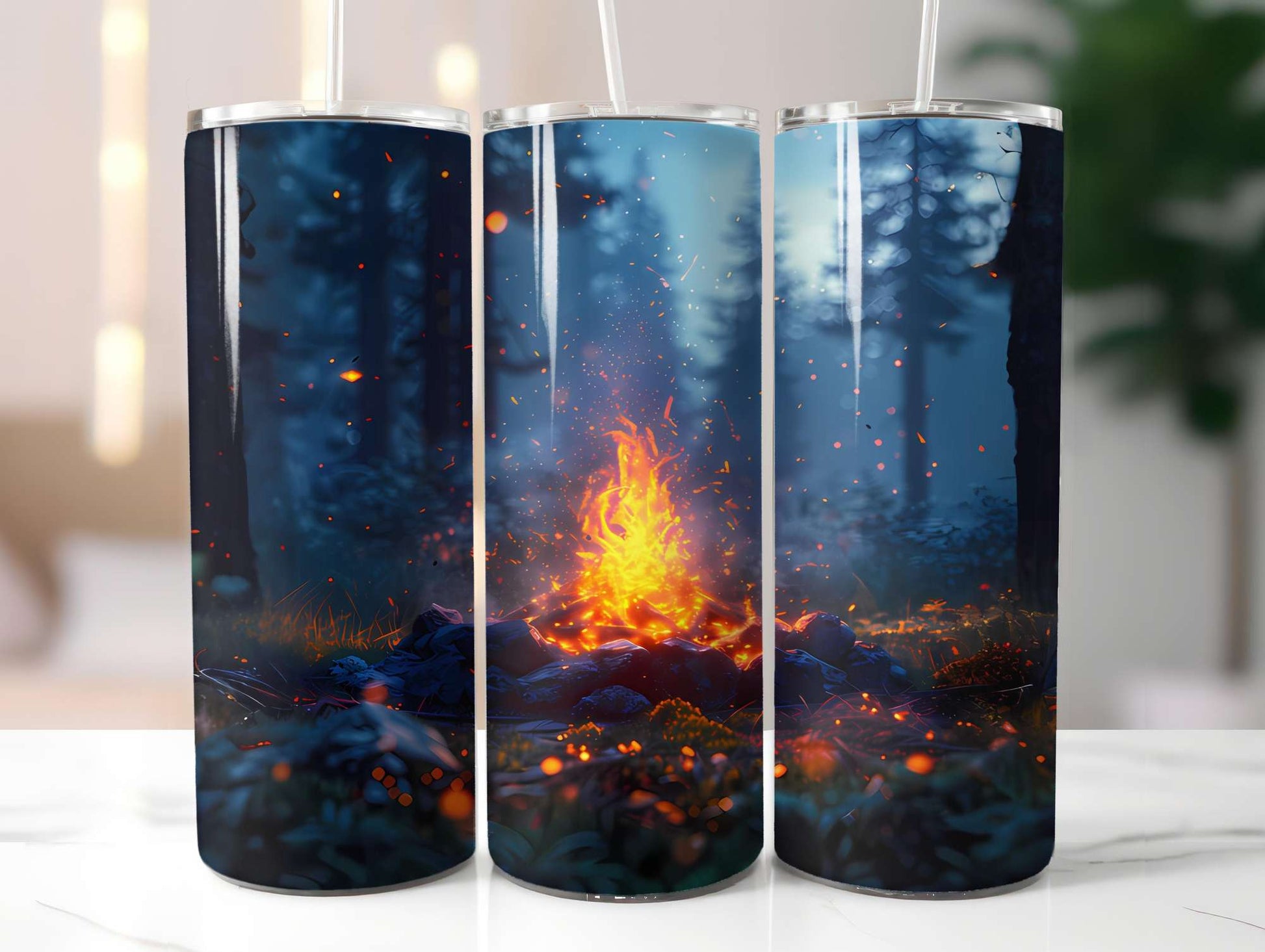 Camping Summer 3 Tumbler Wrap - CraftNest - Digital Crafting and Art