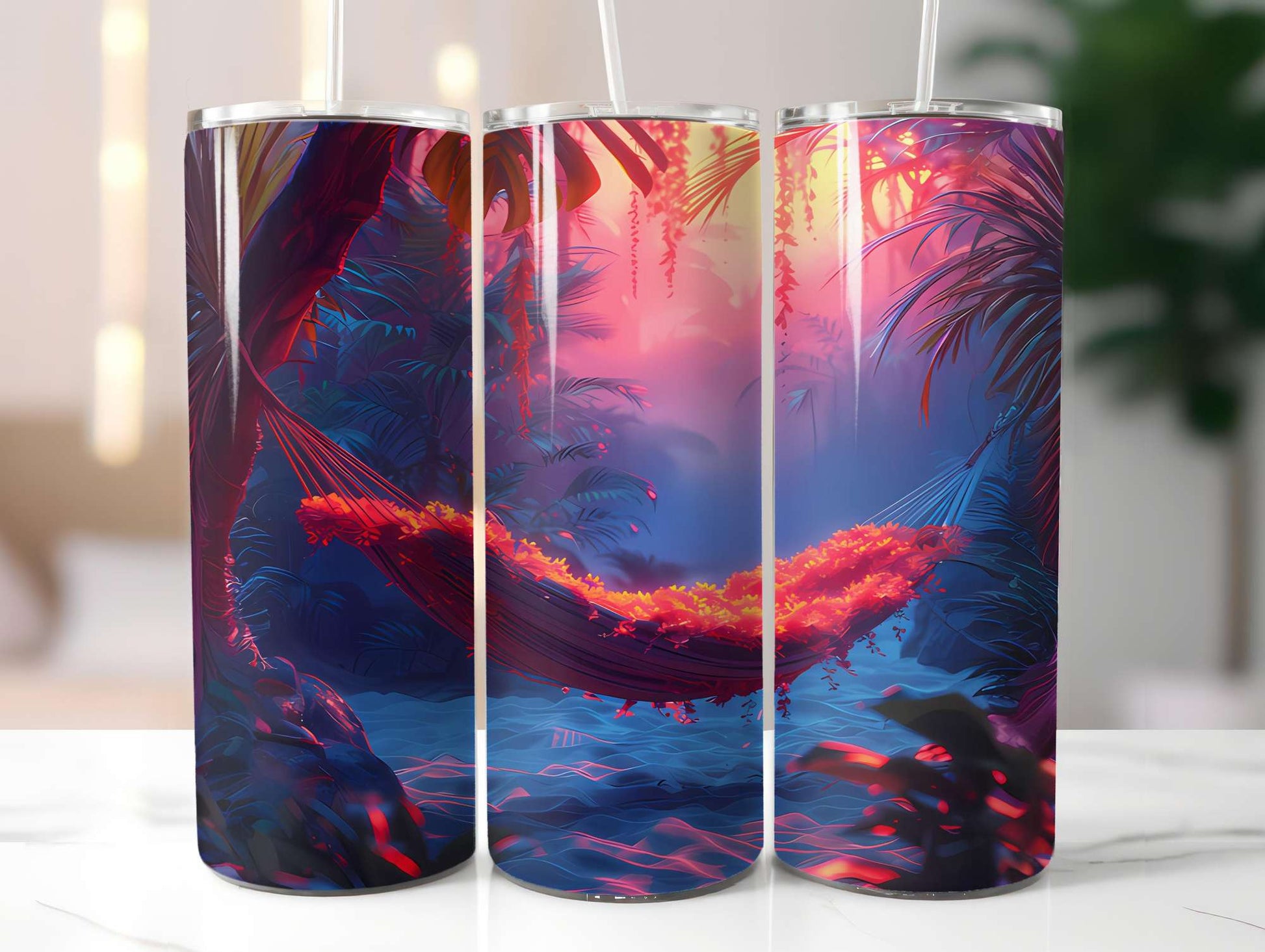 Camping Summer 3 Tumbler Wrap - CraftNest - Digital Crafting and Art