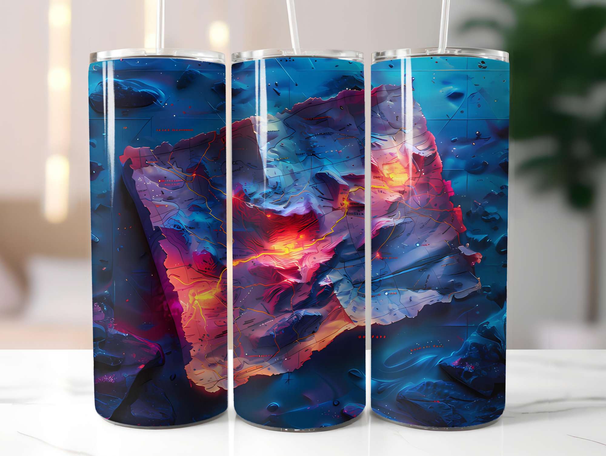 Camping Summer 3 Tumbler Wrap - CraftNest - Digital Crafting and Art