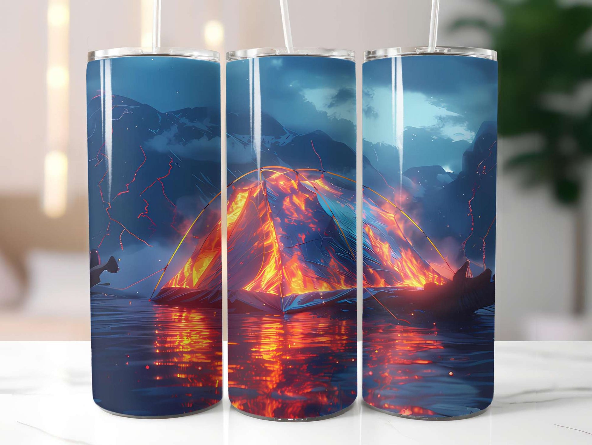 Camping Summer 3 Tumbler Wrap - CraftNest - Digital Crafting and Art