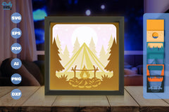 Camping in Nature Papercut SVG Bundle - CraftNest - Digital Crafting and Art