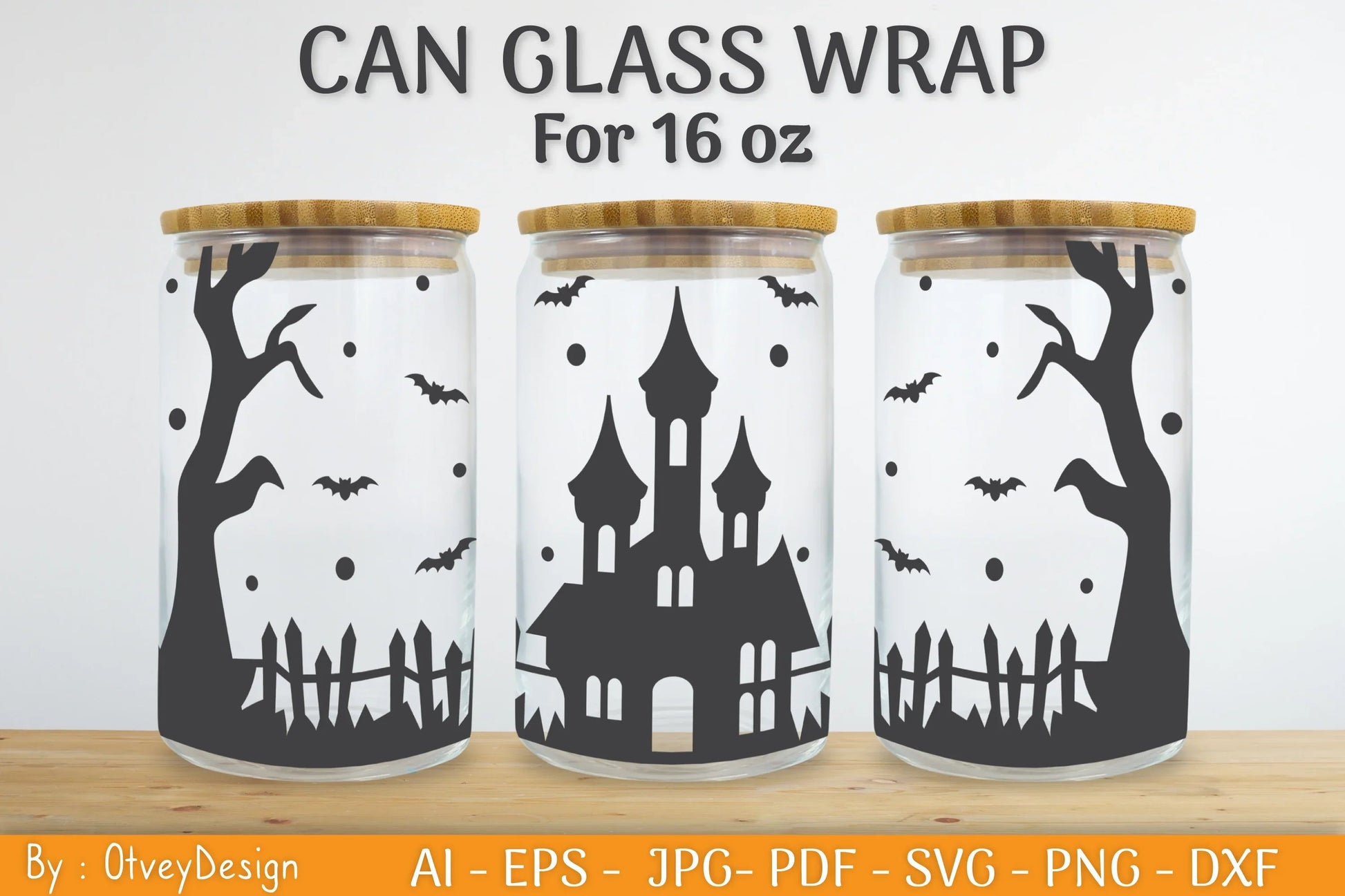 Libbey 16 Oz Can Glass Halloween SVG Bundle - CraftNest - Digital Crafting and Art
