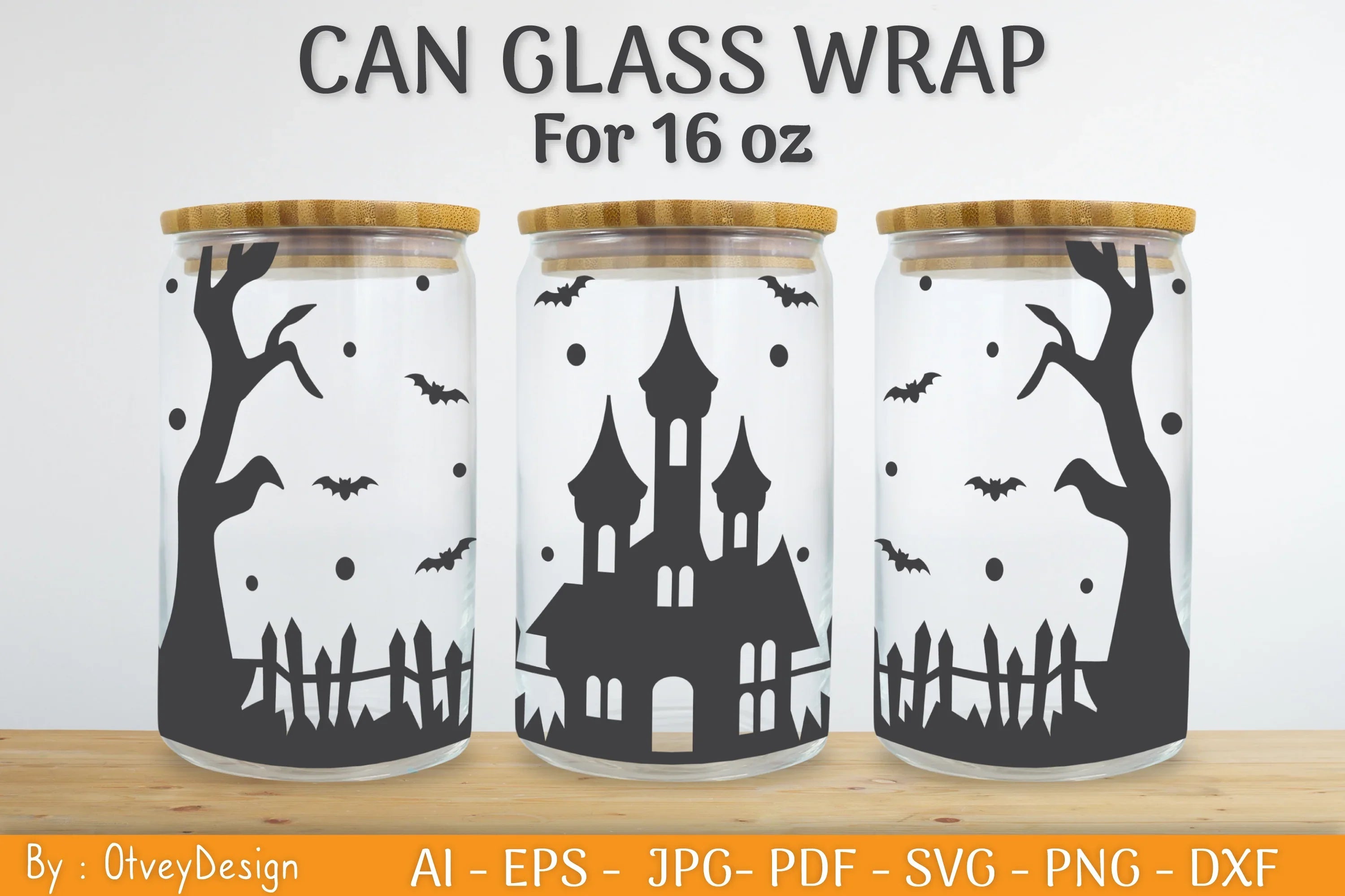 Libbey 16 Oz Can Glass Halloween SVG Bundle - CraftNest - Digital Crafting and Art