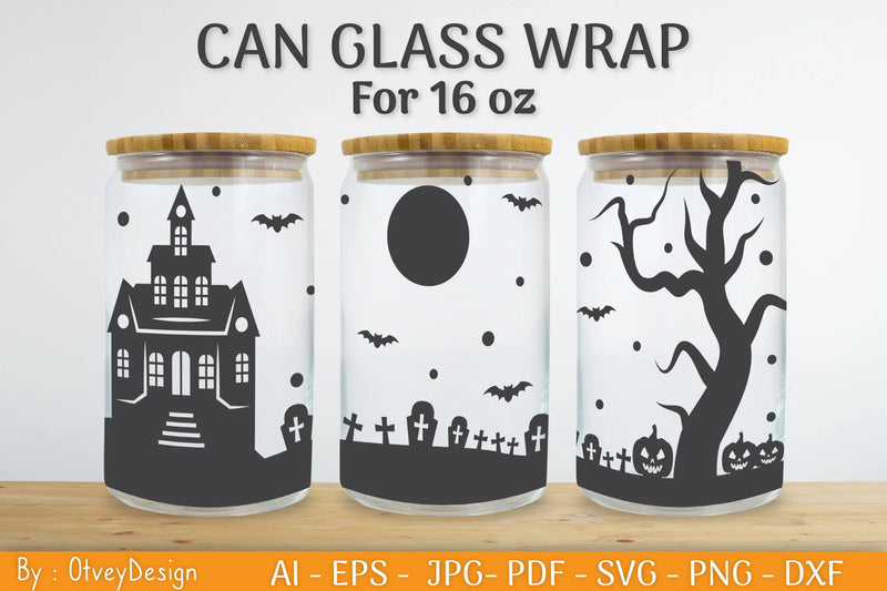 Libbey 16 Oz Can Glass Halloween SVG Bundle - CraftNest - Digital Crafting and Art