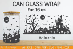 Libbey 16 Oz Can Glass Halloween SVG Bundle - CraftNest - Digital Crafting and Art