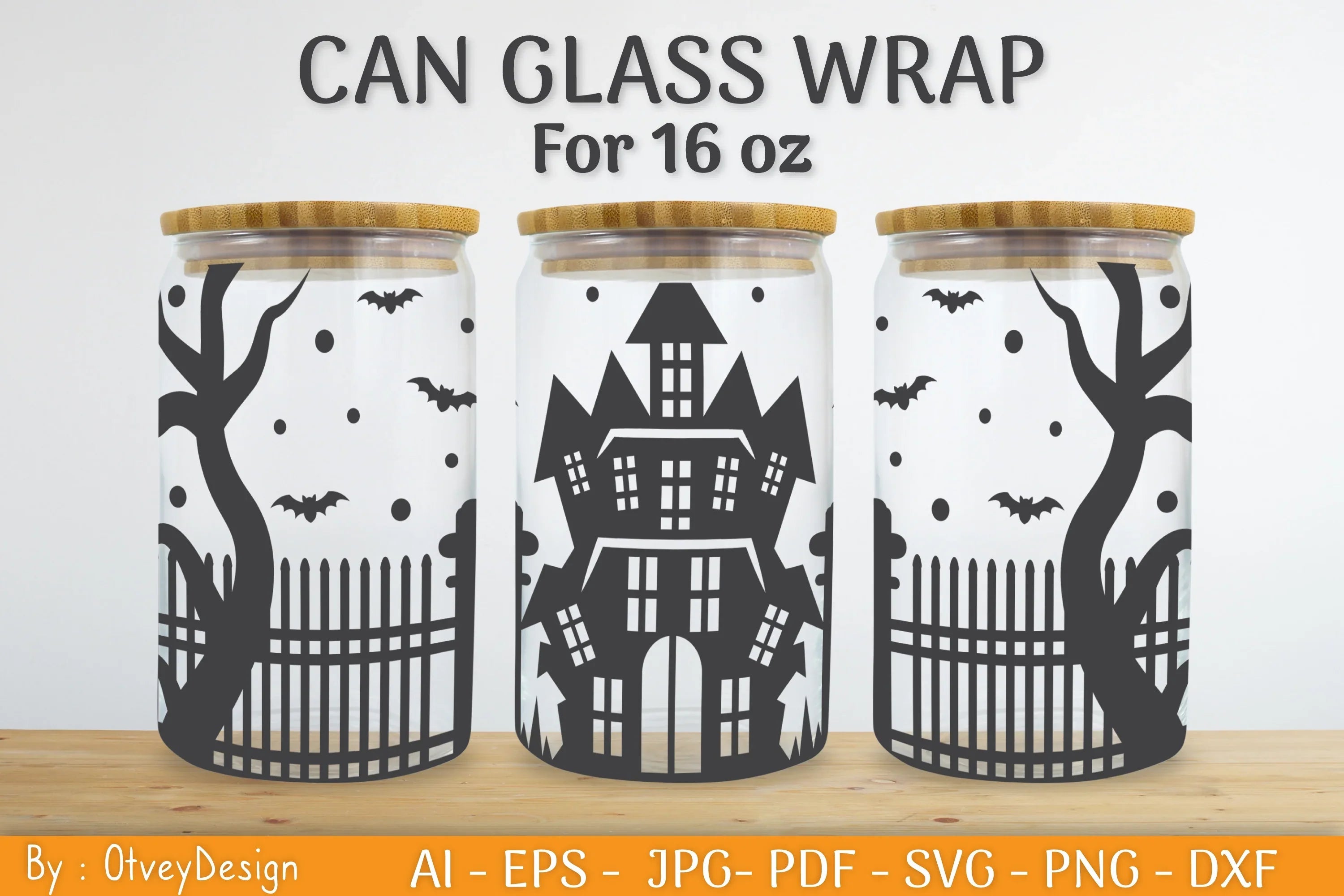 Libbey 16 Oz Can Glass Halloween SVG Bundle - CraftNest - Digital Crafting and Art