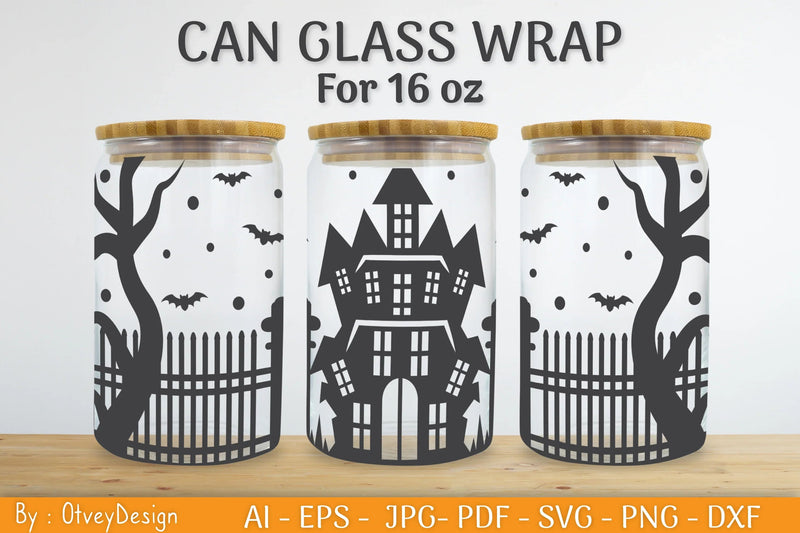 Libbey 16 Oz Can Glass Halloween SVG Bundle - CraftNest - Digital Crafting and Art