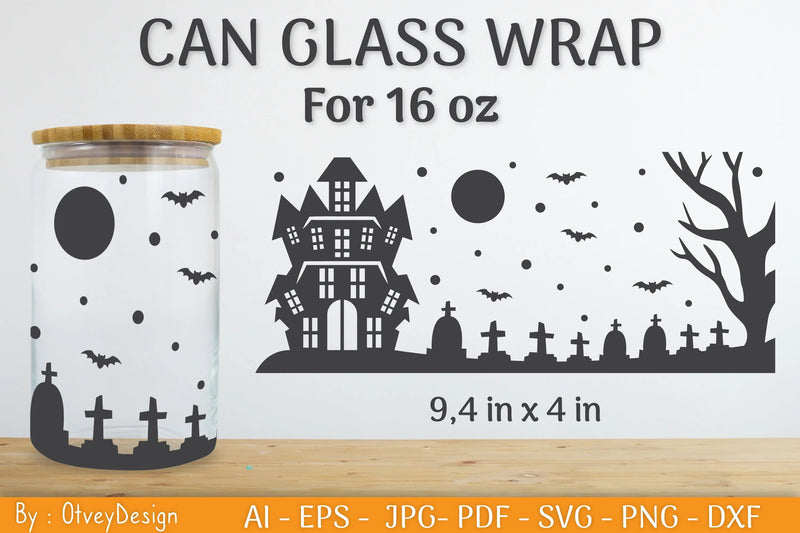 Libbey 16 Oz Can Glass Halloween SVG Bundle - CraftNest - Digital Crafting and Art