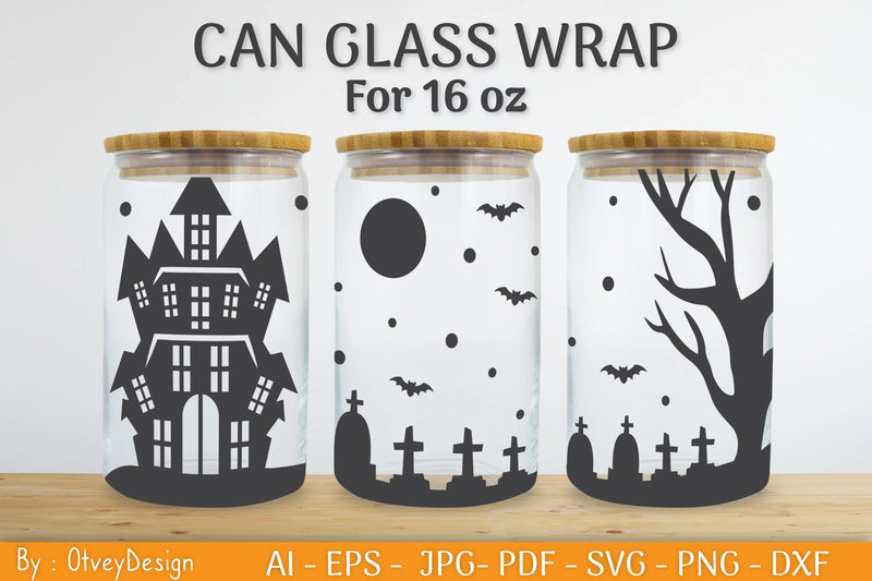 Libbey 16 Oz Can Glass Halloween SVG Bundle - CraftNest - Digital Crafting and Art