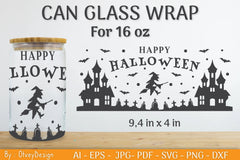 Halloween Can Glass SVG Bundle - CraftNest - Digital Crafting and Art
