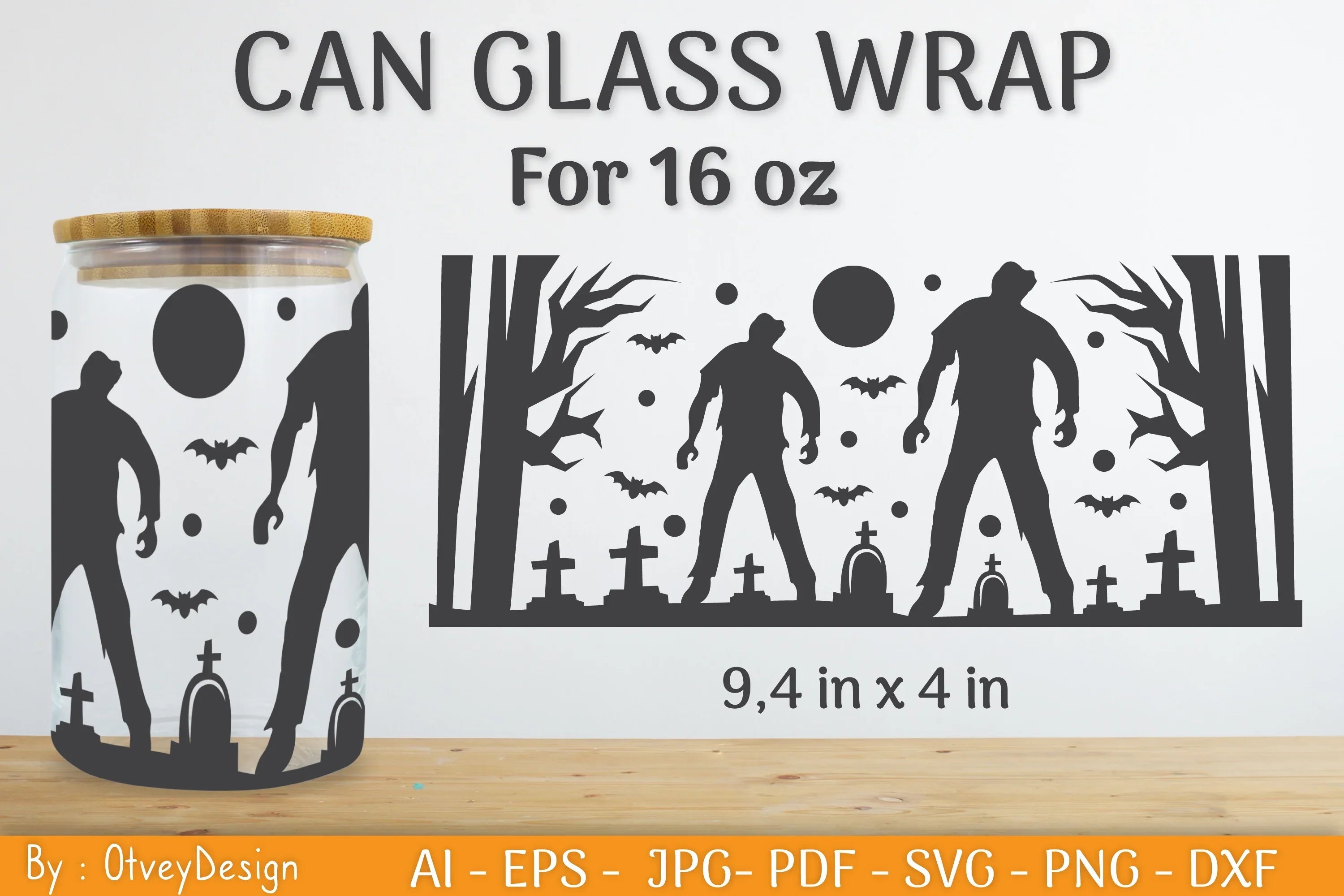 Libbey 16 Oz Can Glass Halloween Wrap SVG Bundle - CraftNest - Digital Crafting and Art