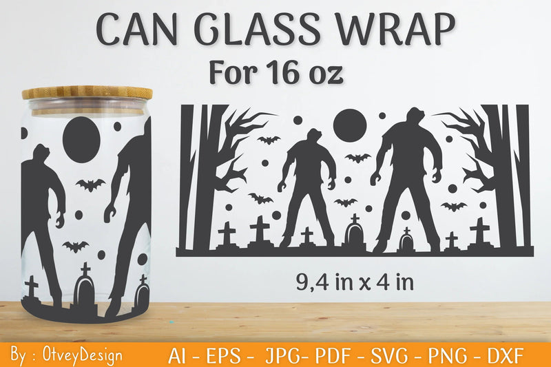 Libbey 16 Oz Can Glass Halloween Wrap SVG Bundle - CraftNest - Digital Crafting and Art