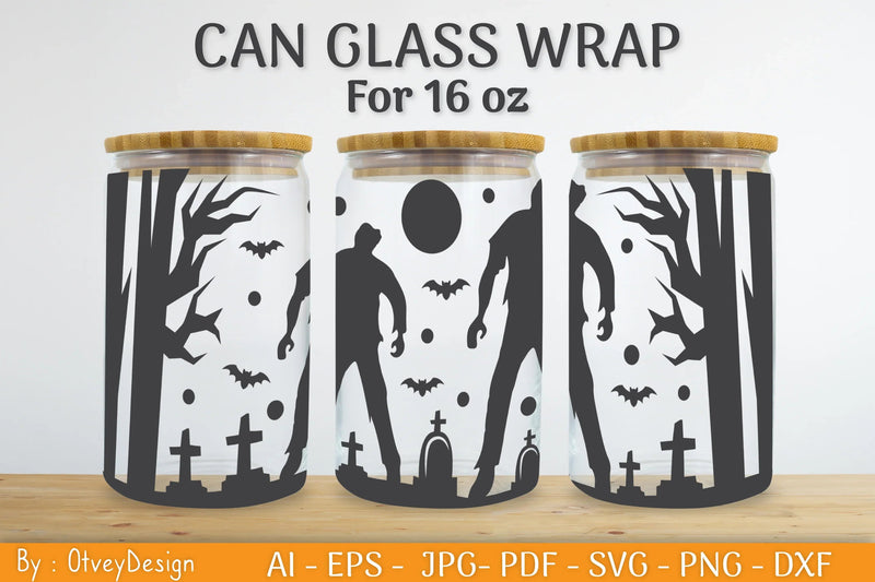 Libbey 16 Oz Can Glass Halloween Wrap SVG Bundle - CraftNest - Digital Crafting and Art