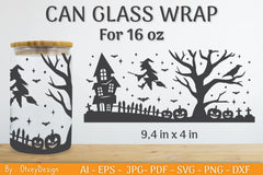 Libbey 16 Oz Can Glass Halloween SVG Bundle - CraftNest - Digital Crafting and Art