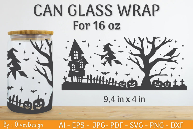 Libbey 16 Oz Can Glass Halloween SVG Bundle - CraftNest - Digital Crafting and Art