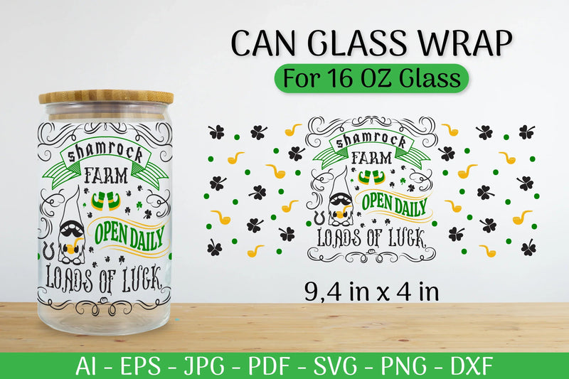 St. Patrick's Day Can Glass Wrap SVG Bundle - CraftNest - Digital Crafting and Art