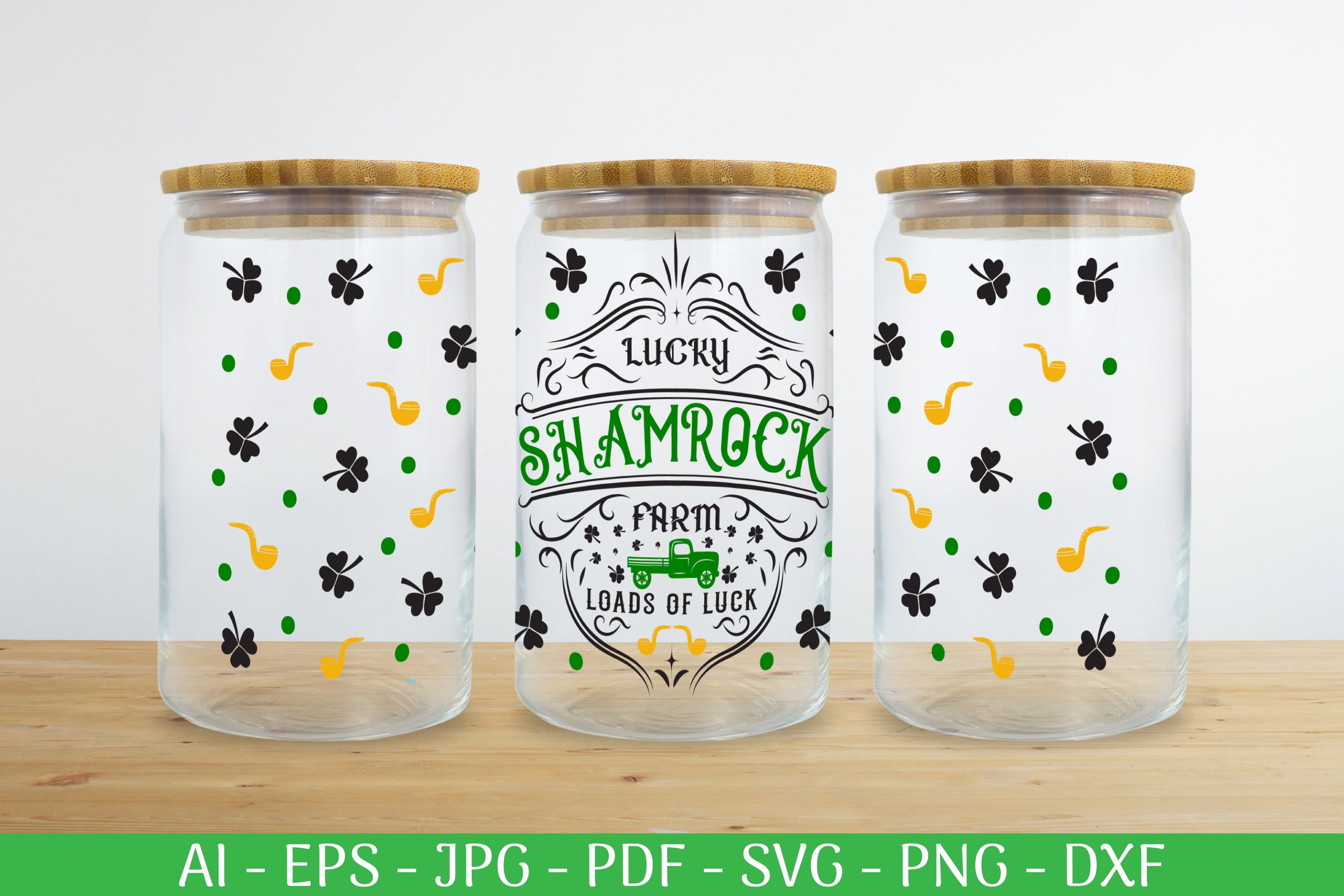 St. Patrick's Day Can Glass Wrap SVG Bundle