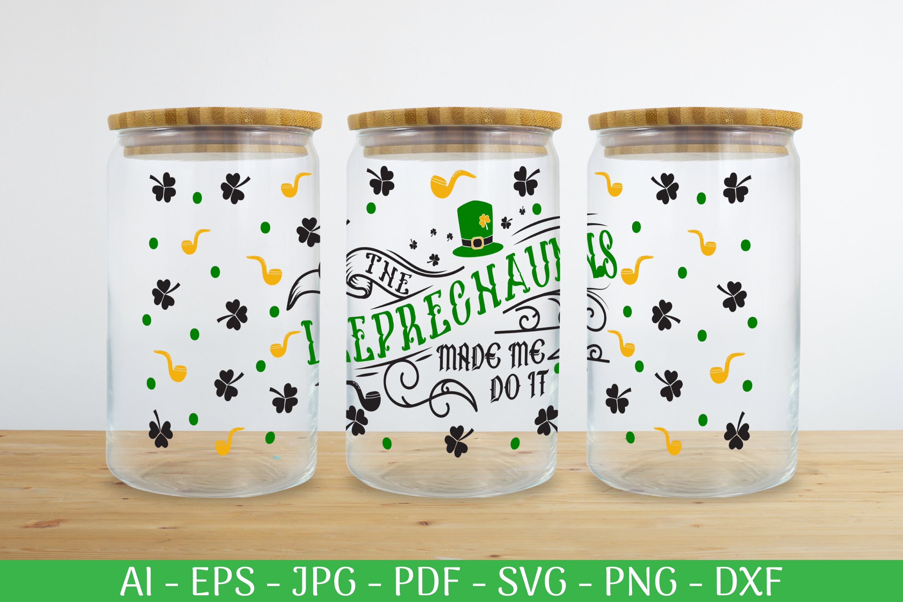 St. Patrick's Day Can Glass Wrap SVG Bundle