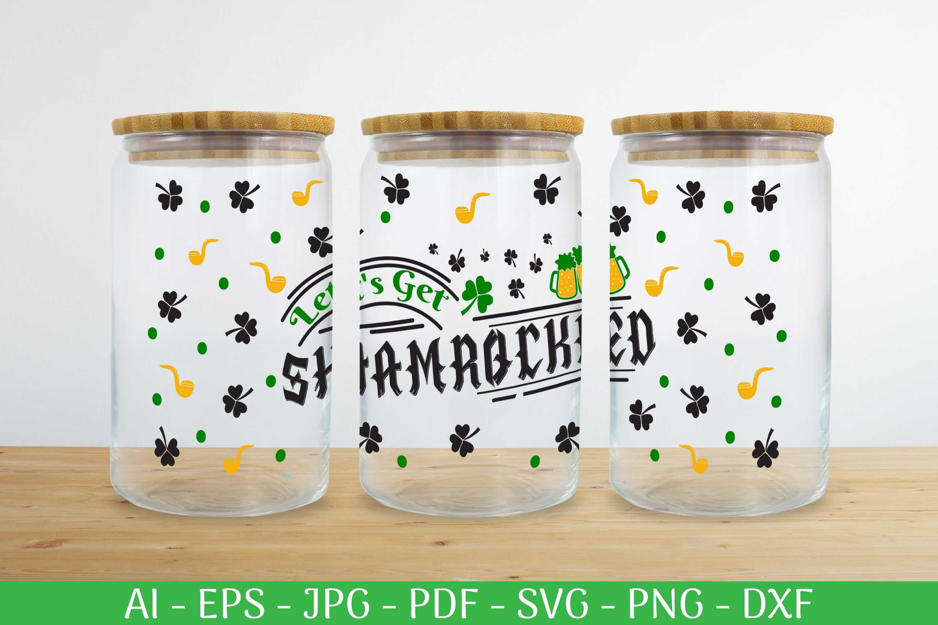St. Patrick's Day Can Glass Wrap SVG Bundle
