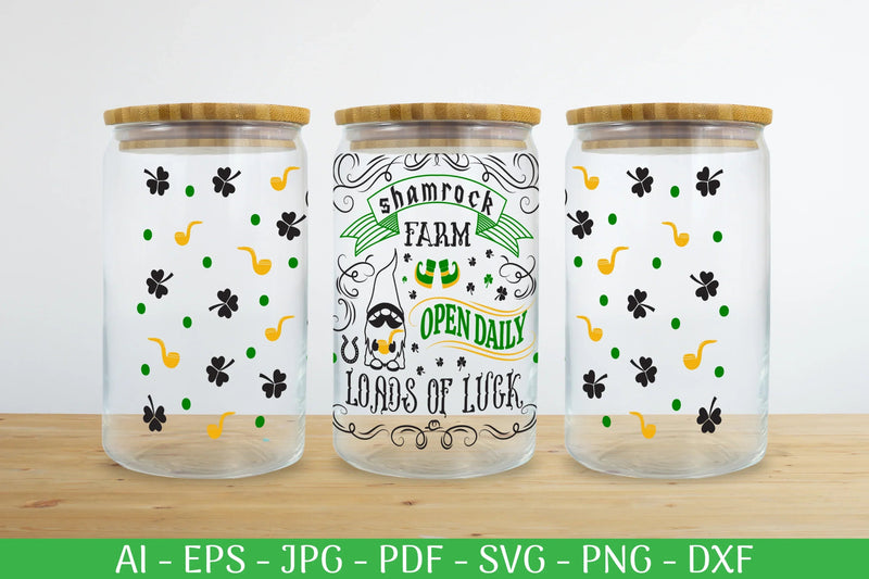 St. Patrick's Day Can Glass Wrap SVG Bundle - CraftNest - Digital Crafting and Art