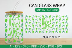 St. Patrick's Day Can Glass Wrap SVG Bundle - CraftNest - Digital Crafting and Art