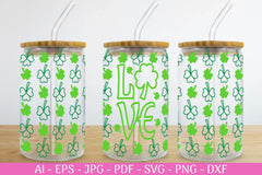 St. Patrick's Day Can Glass Wrap SVG Bundle - CraftNest - Digital Crafting and Art