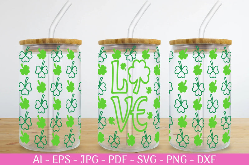 St. Patrick's Day Can Glass Wrap SVG Bundle - CraftNest - Digital Crafting and Art