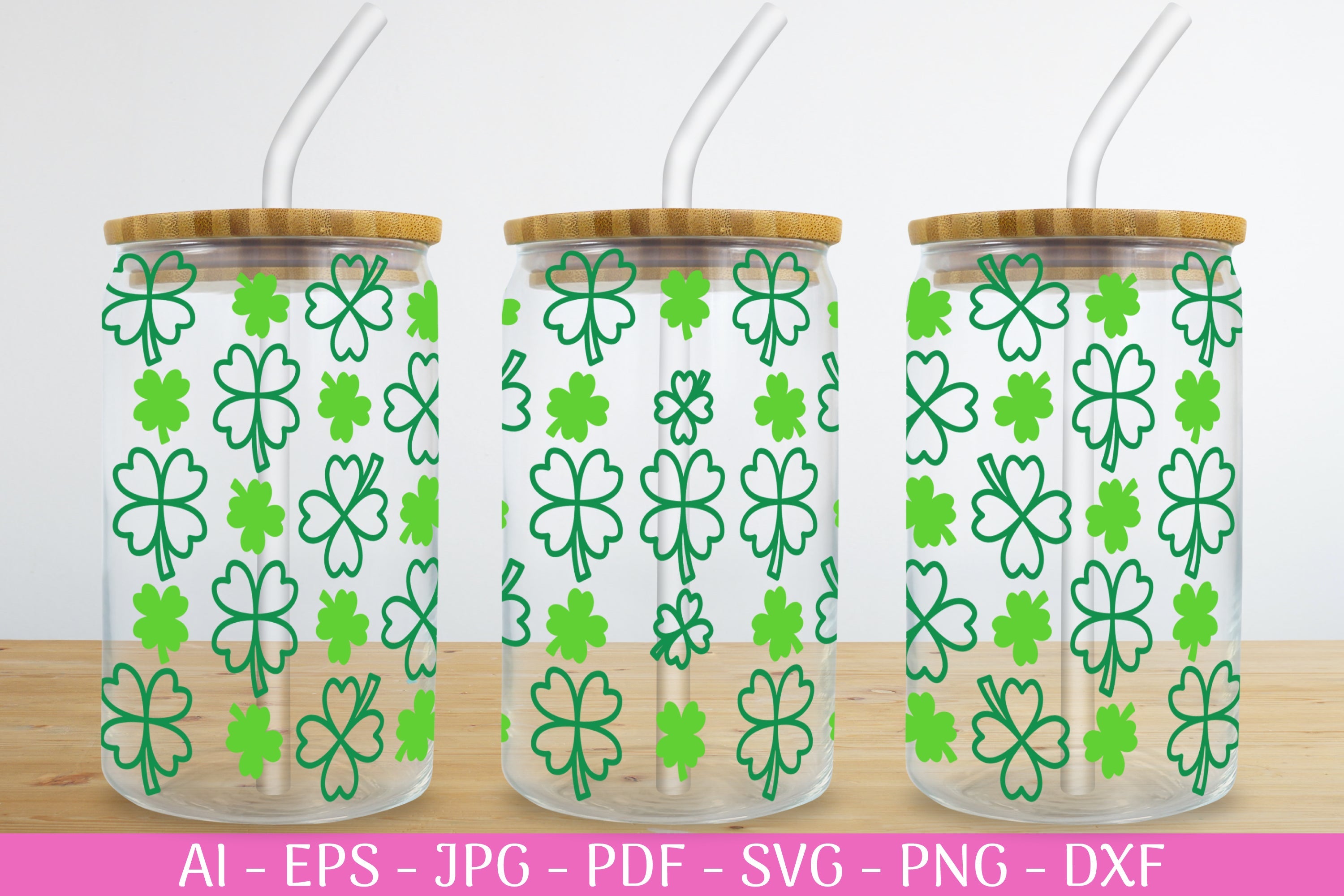St. Patrick's Day Can Glass Wrap SVG Bundle