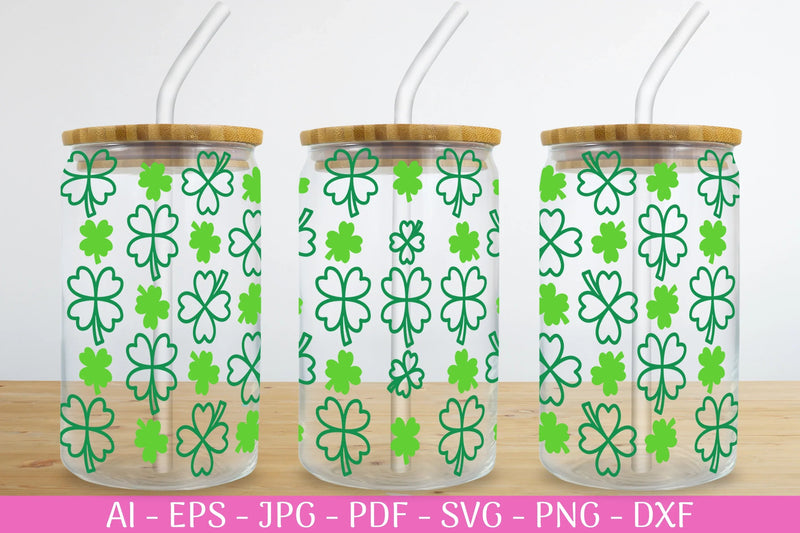 St. Patrick's Day Can Glass Wrap SVG Bundle - CraftNest - Digital Crafting and Art