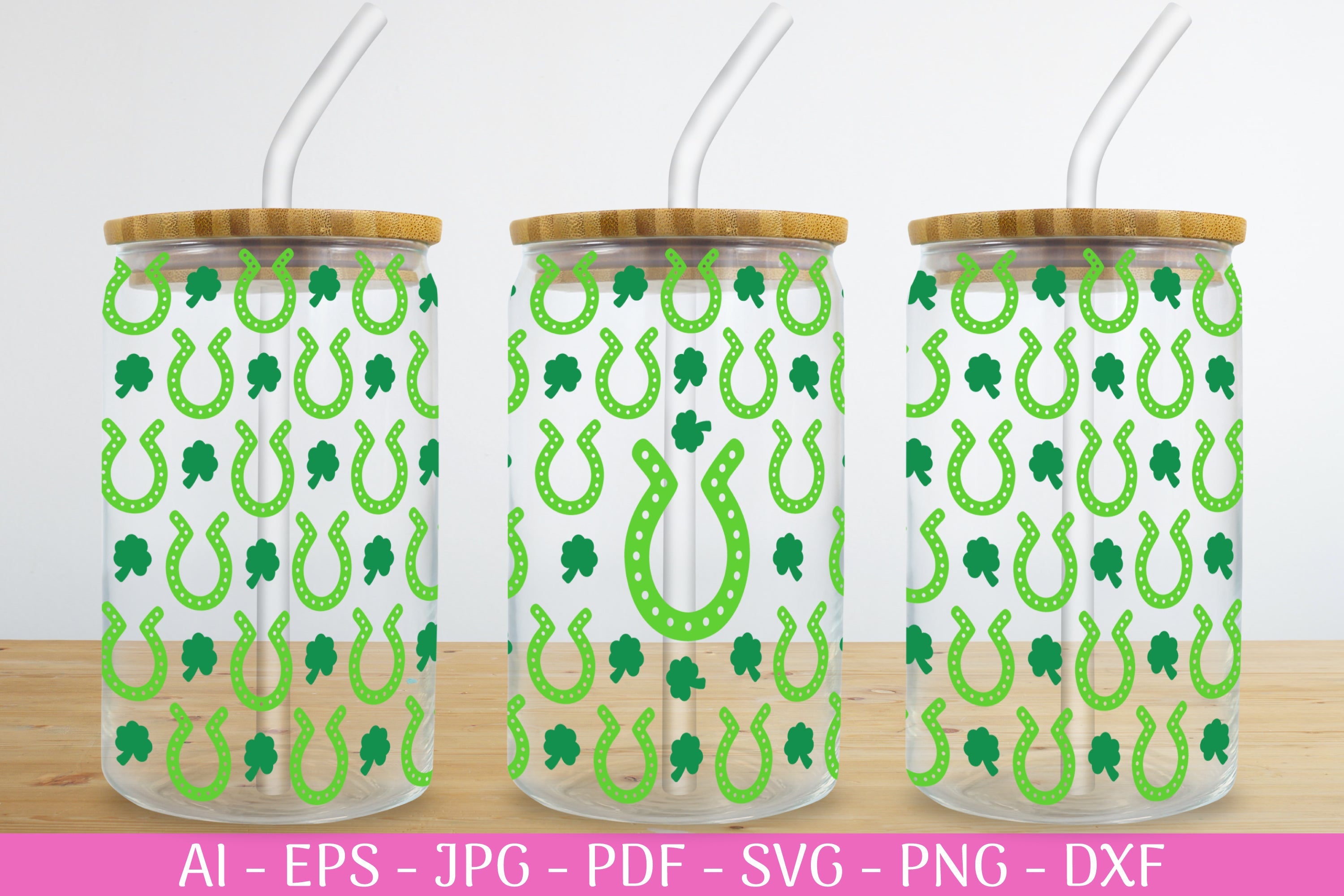 St. Patrick's Day Can Glass Wrap SVG Bundle
