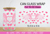 Valentine's Can Glass Wrap SVG Bundle