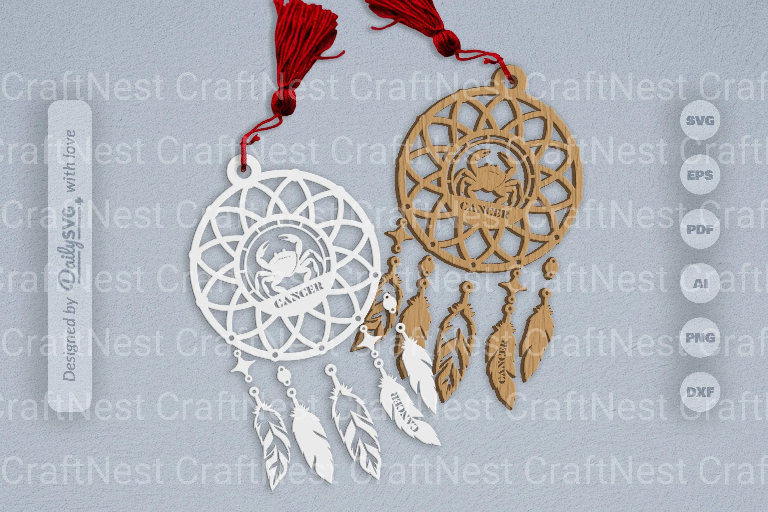 Cancer Dream Catcher Set SVG Bundle