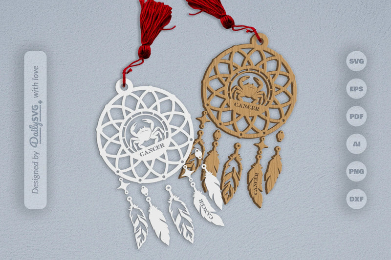 Cancer Dream Catcher Set SVG Bundle 9 - CraftNest - Digital Crafting and Art