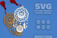Daily SVG Bundles Cancer Dream Catcher Laser Cut Clipart Set - CraftNest - Digital Crafting and Art
