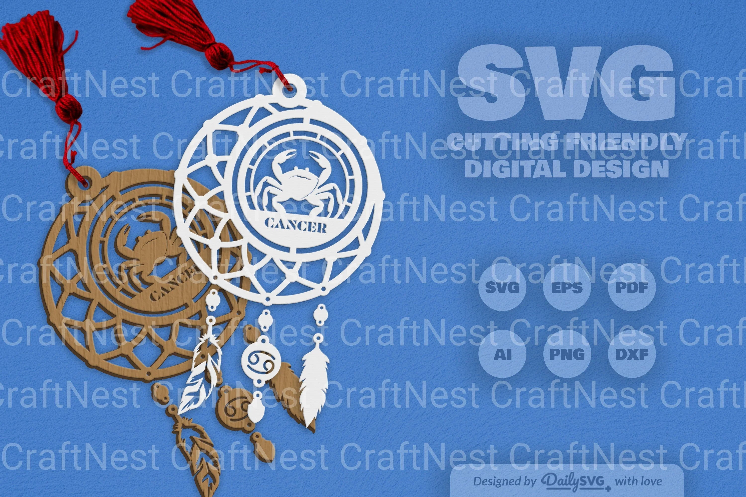 Cancer Dream Catcher Set SVG Bundle