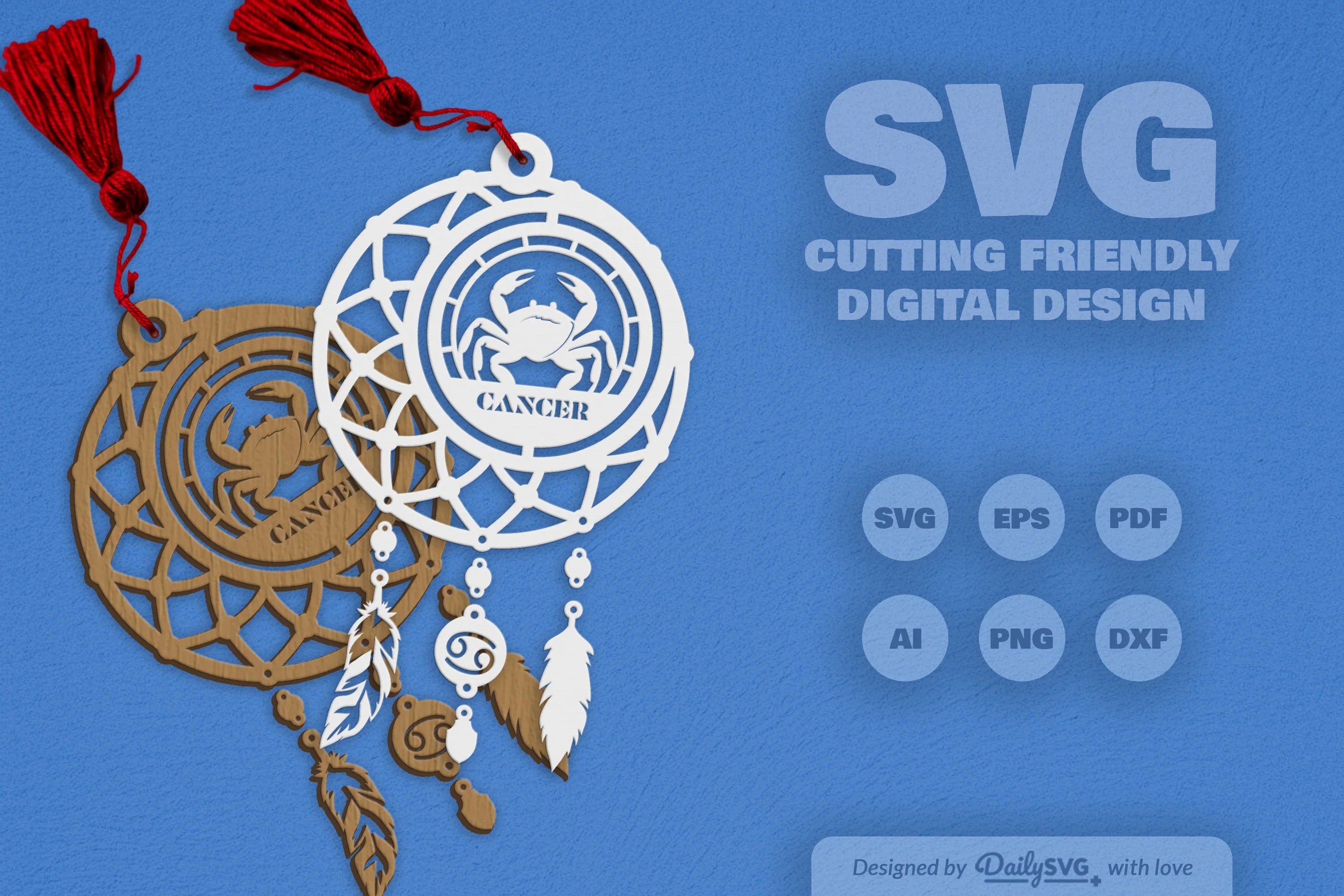 Cancer Dream Catcher Set SVG Bundle 4 - CraftNest - Digital Crafting and Art