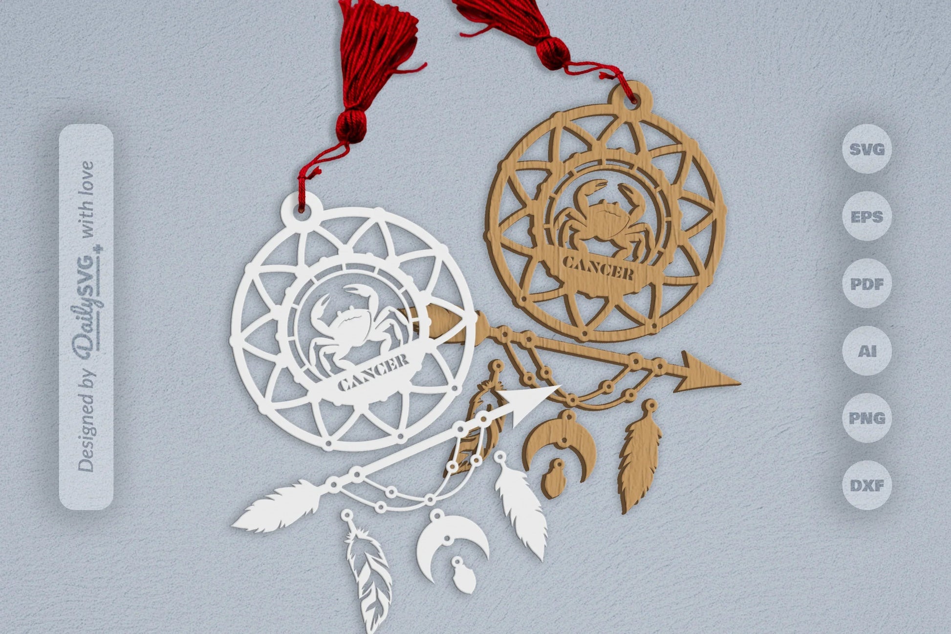 Cancer Dream Catcher Set SVG Bundle 2 - CraftNest - Digital Crafting and Art