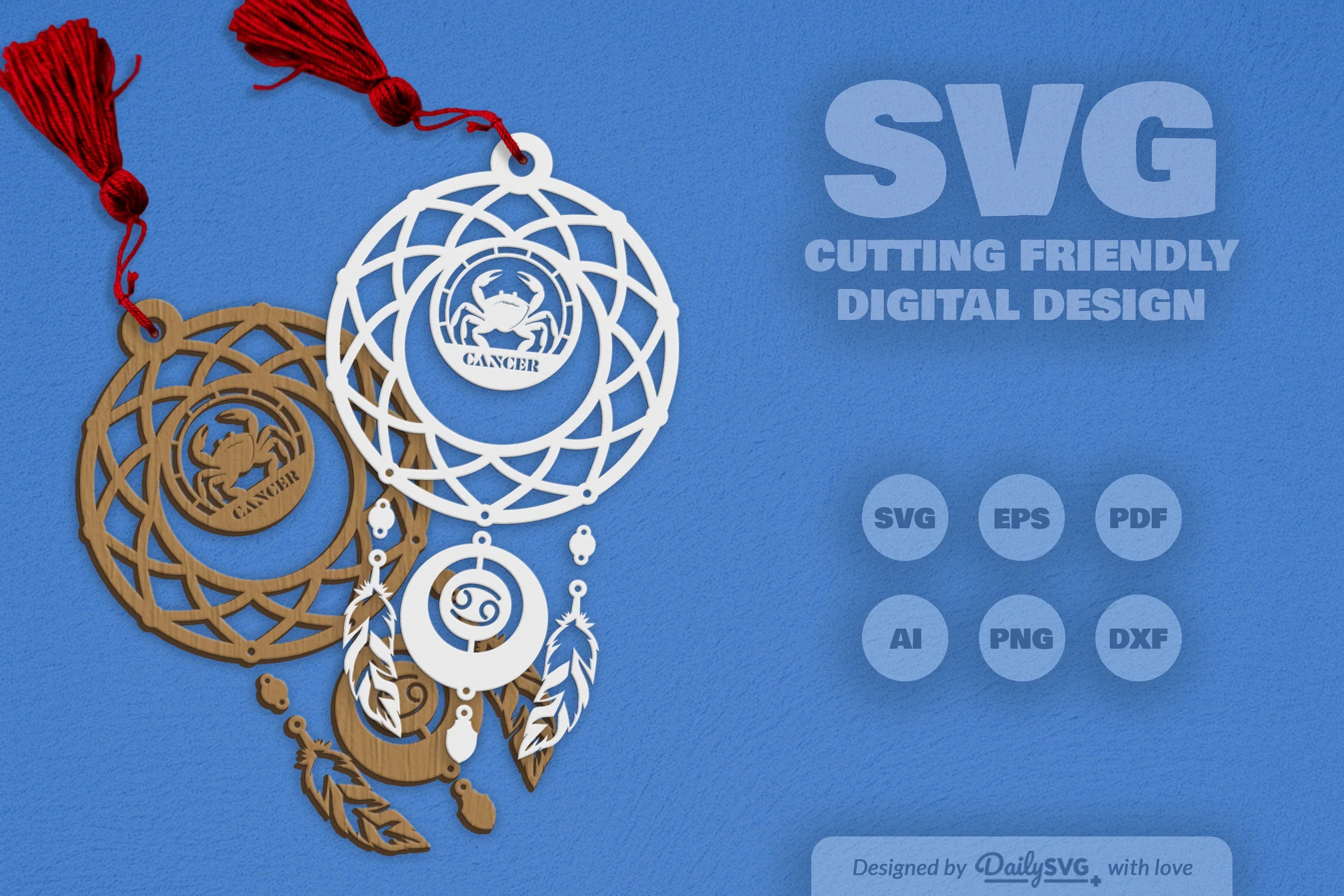 Cancer Dream Catcher Set SVG Bundle 3 - CraftNest - Digital Crafting and Art