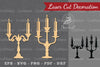 Candle Holder Laser Cut Decoration Clipart Bundle