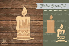 Candle Laser Cut Decoration SVG Bundle - CraftNest - Digital Crafting and Art
