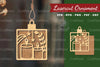Candle Laser Cut Ornament Clipart Bundle